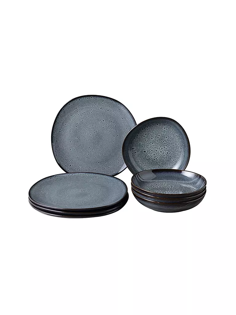 LIKE BY VILLEROY & BOCH Dinnerset 8tlg Lave Gris  grau