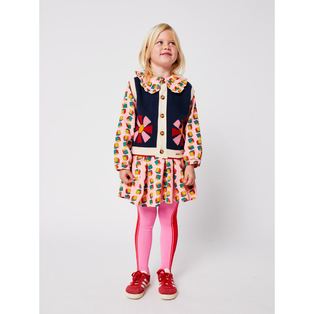 Køb Bobo Choses Pink Dices All Over Micro Corduroy Kjole