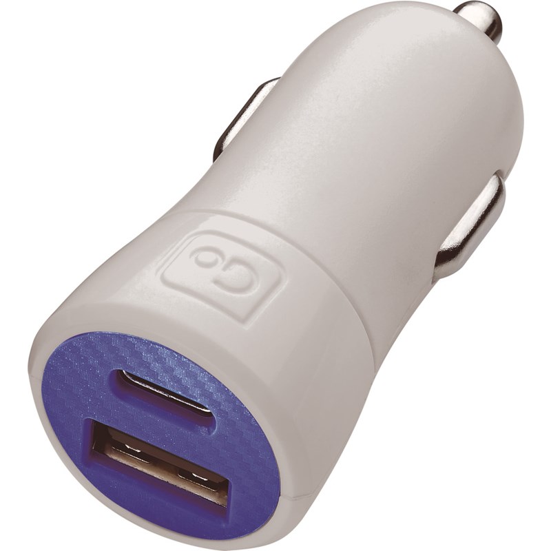 Go Travel<br>Oplader In-Car USB-A& USB-C