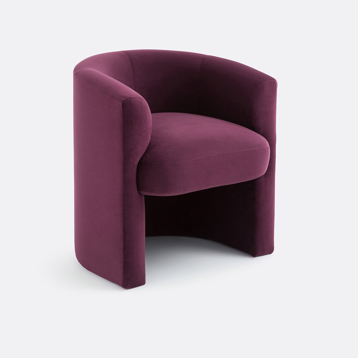 LA REDOUTE INTERIEURS<br>Tafel fauteuil em fluweel, Nolami