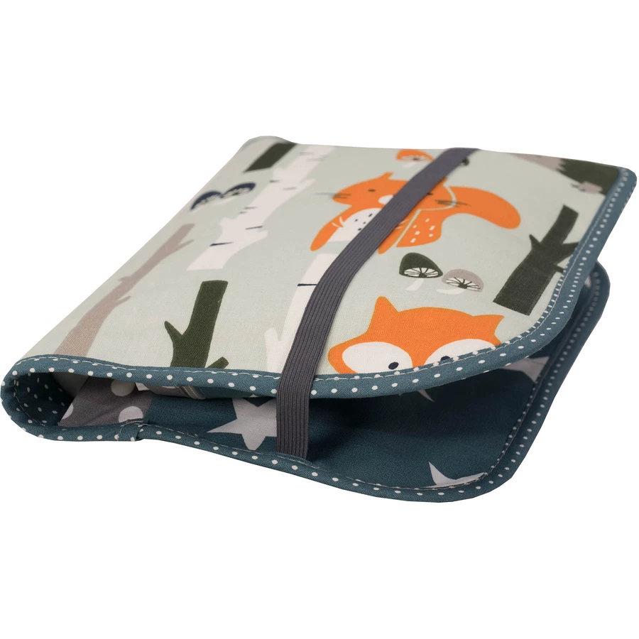 Ullenboom Patchwork Windeltasche - Waldtiere Petrol