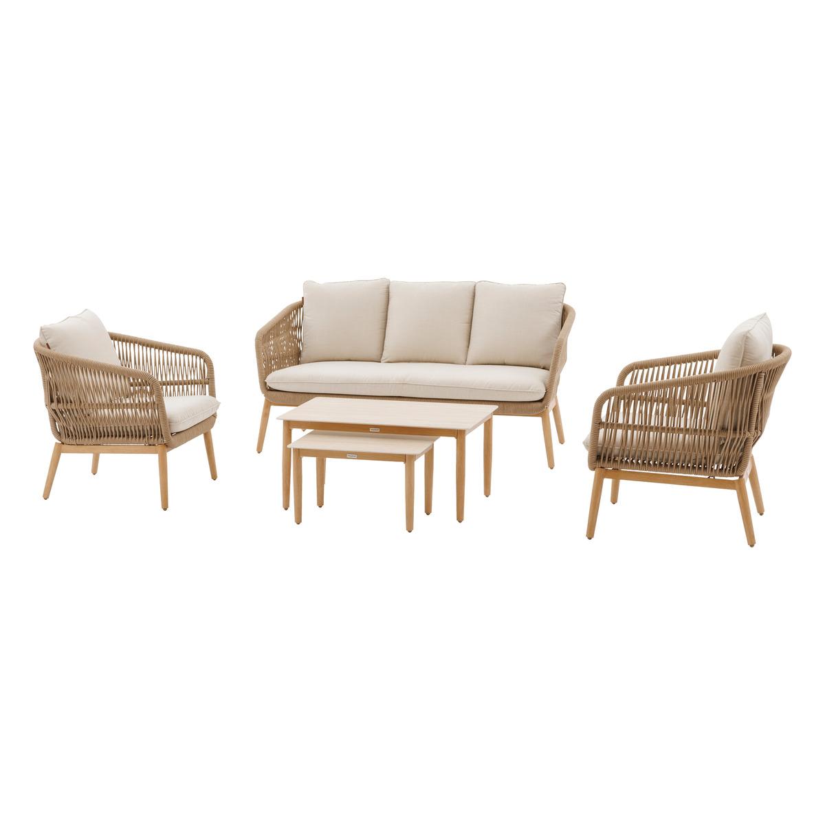 SALON ORISSA TAUPE 5 PLACES