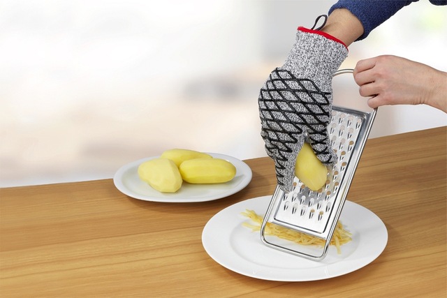 Maximex Grillhandschuhe »2in1« Schnittschutzhandschuhe für Damen, hitzebeständige Küchenhandschuhe