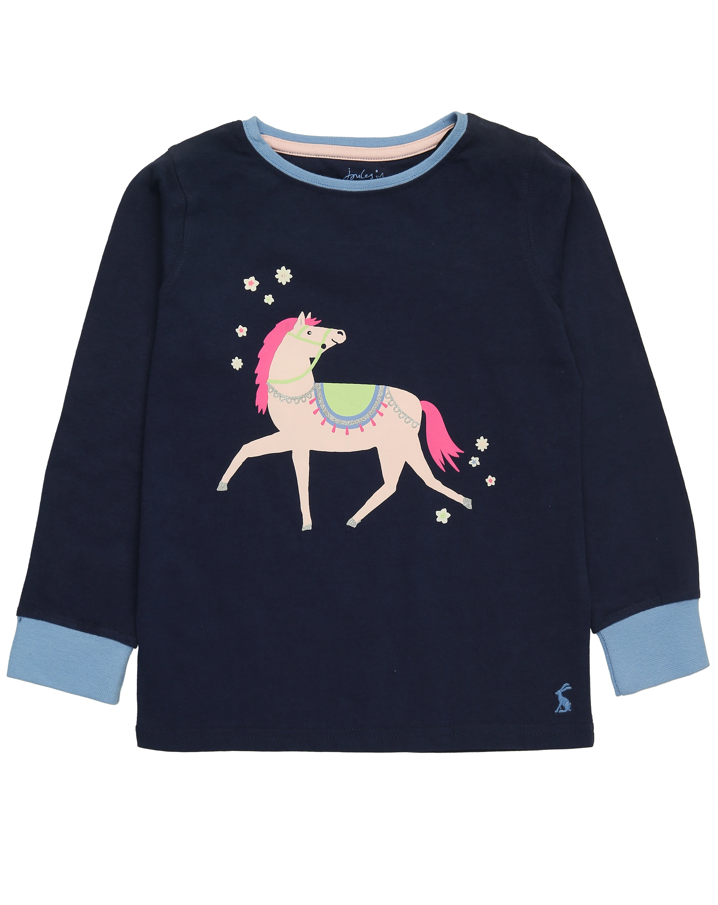 Schlafanzug lang SLEEPWELL - HORSE in blau