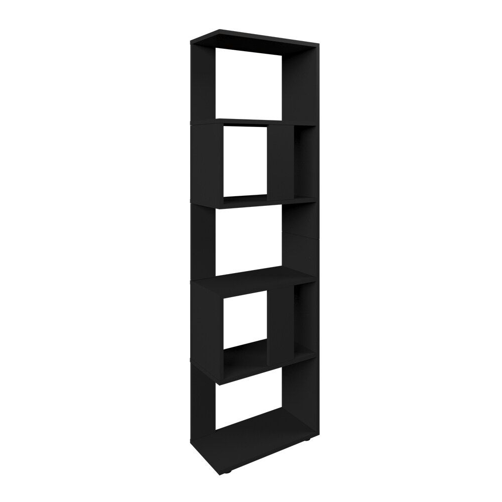 VICCO Raumteiler Schwarz Bücherregal Standregal Aktenregal Hochregal Aufbewahrung Regal