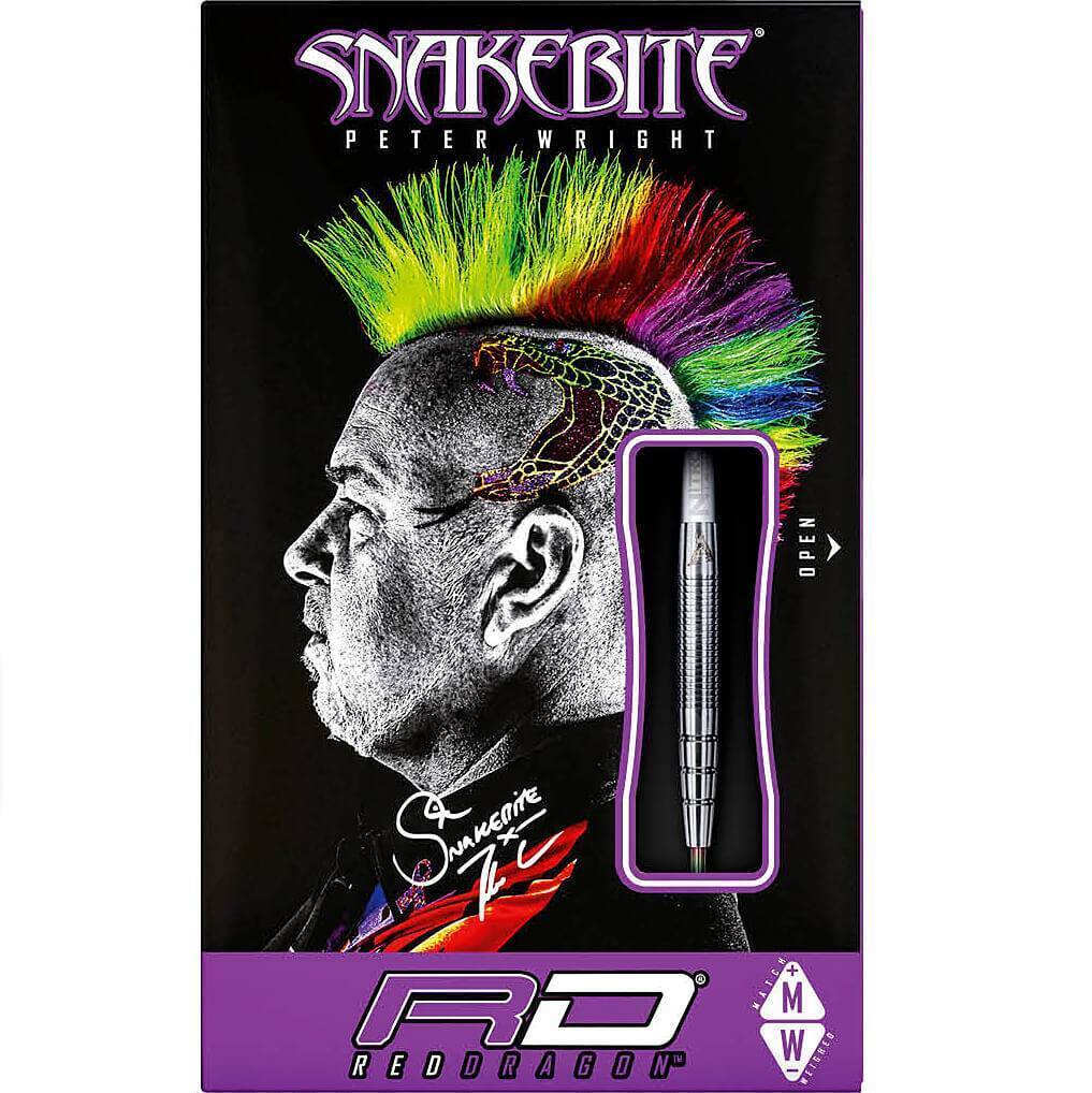 Red Dragon - Peter Wright - PL15 Silber - Steeldart