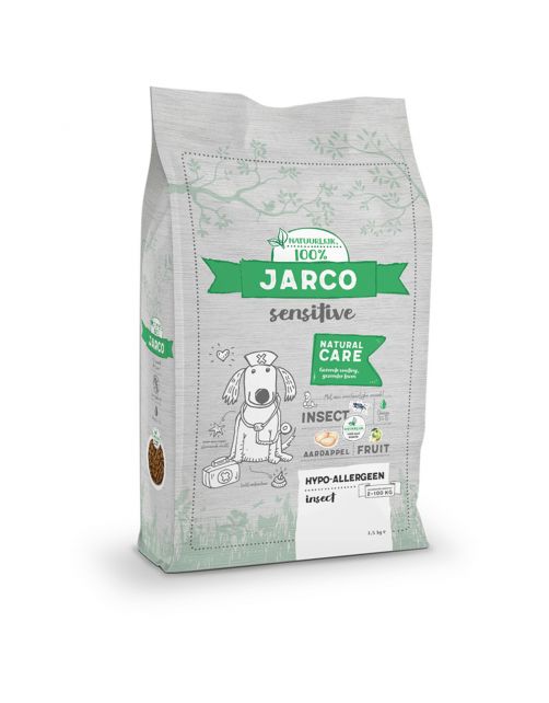 Jarco Dog Sensitive Natural Care Insecten - Hondenvoer