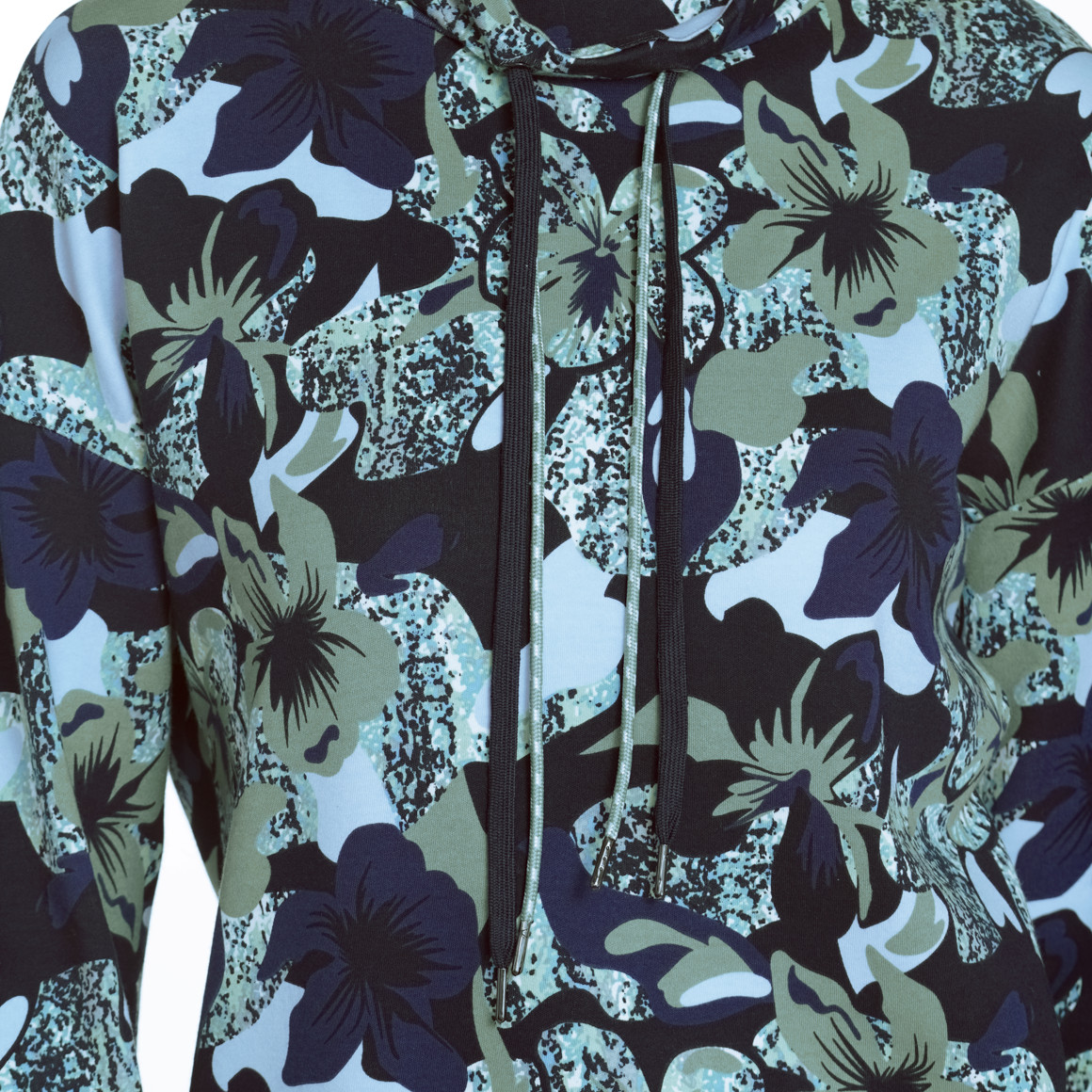 Gina Benotti Damen Sweatshirt mit Stehkragen dunkelblau / hellblau / helloliv