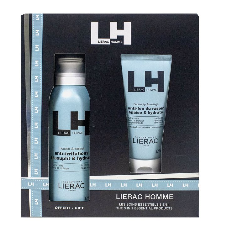 Homme baume après-rasage 75ml + mousse rasage 150ml offerte