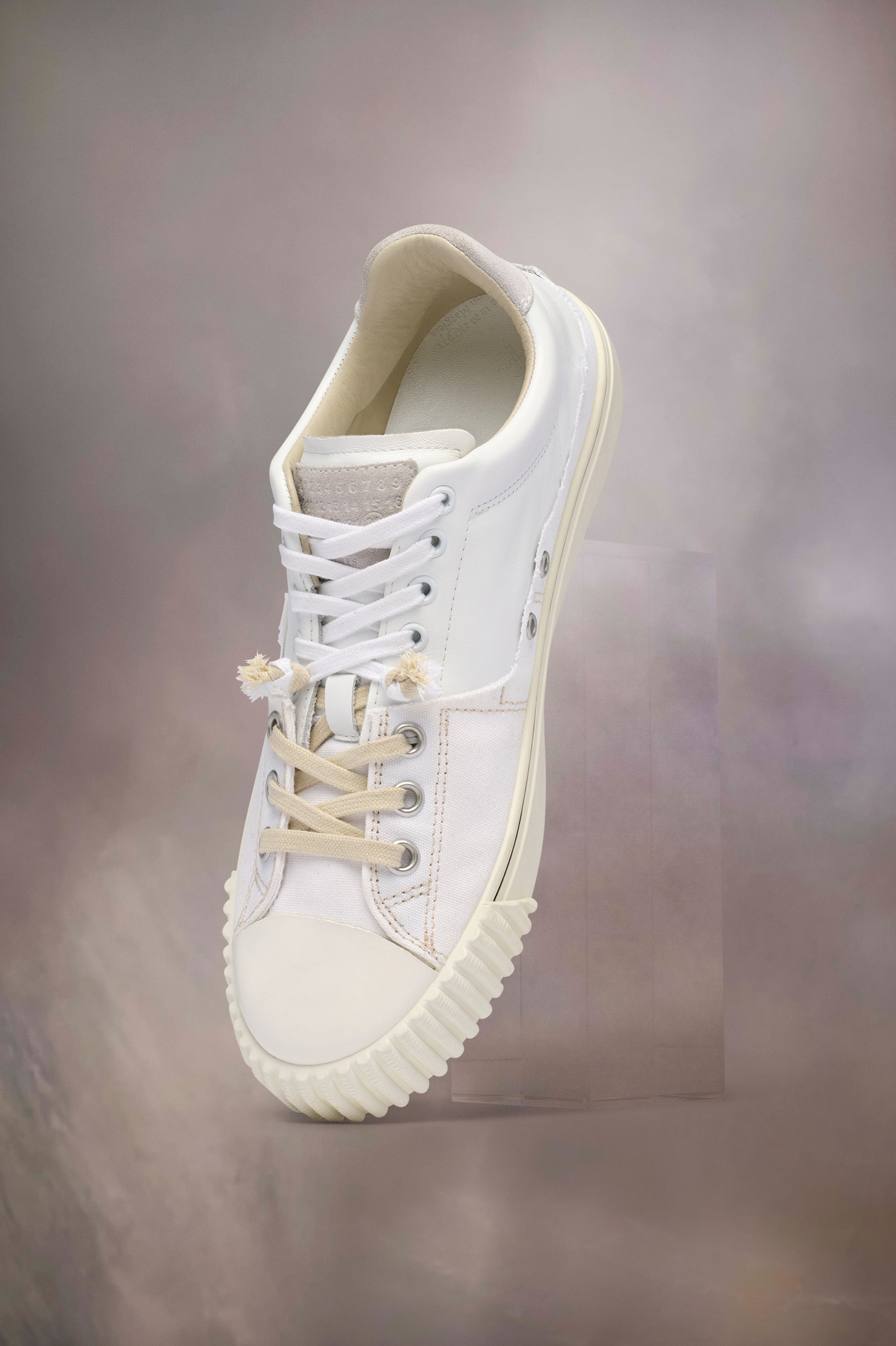 Sneakers en cuir New Evolution pour homme Blanc