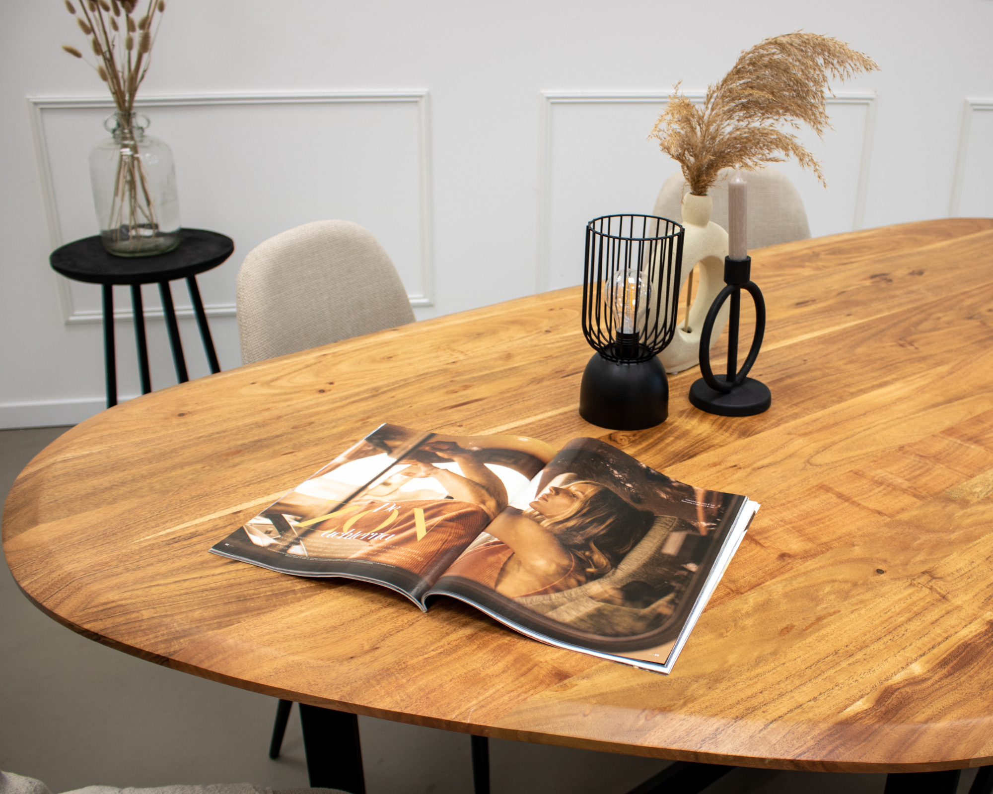 Kick eettafel Sven - 210 - cognac