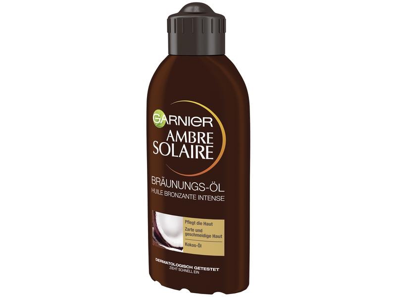 Garnier Ambre Solaire Selbstbräuner Ambre Solaire 200 ml Tiefbraun Bräunungsöl für eine gesund aussehende Sommerbräune