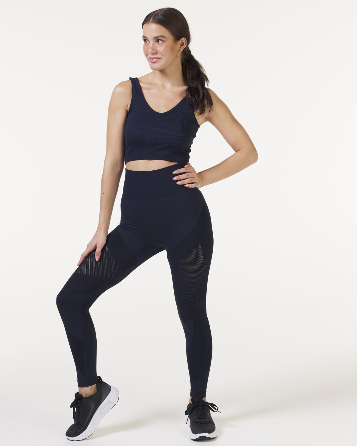 Bumpro Mesh Life Tights Navy