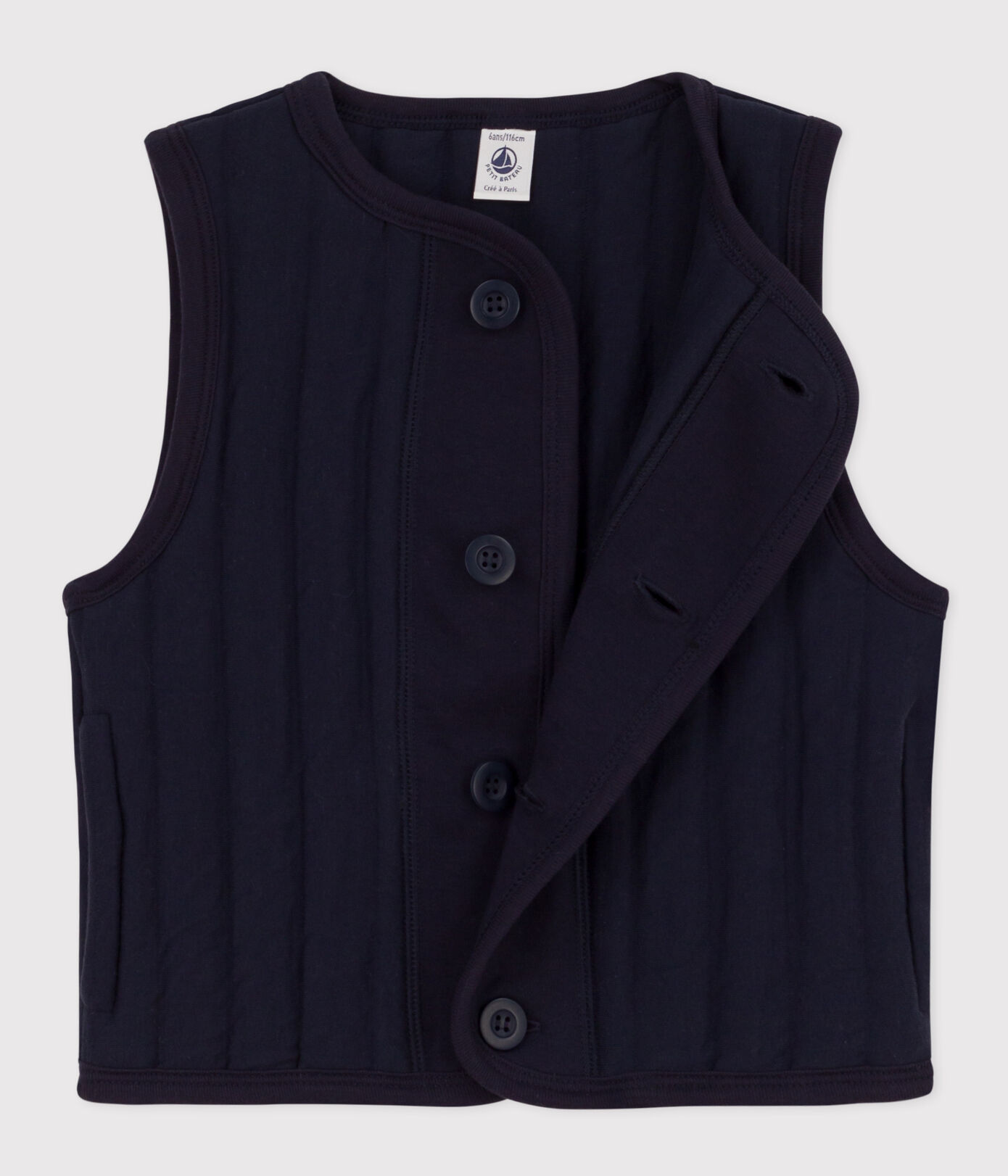 Veste sans manche en tubique enfant fille / garçon