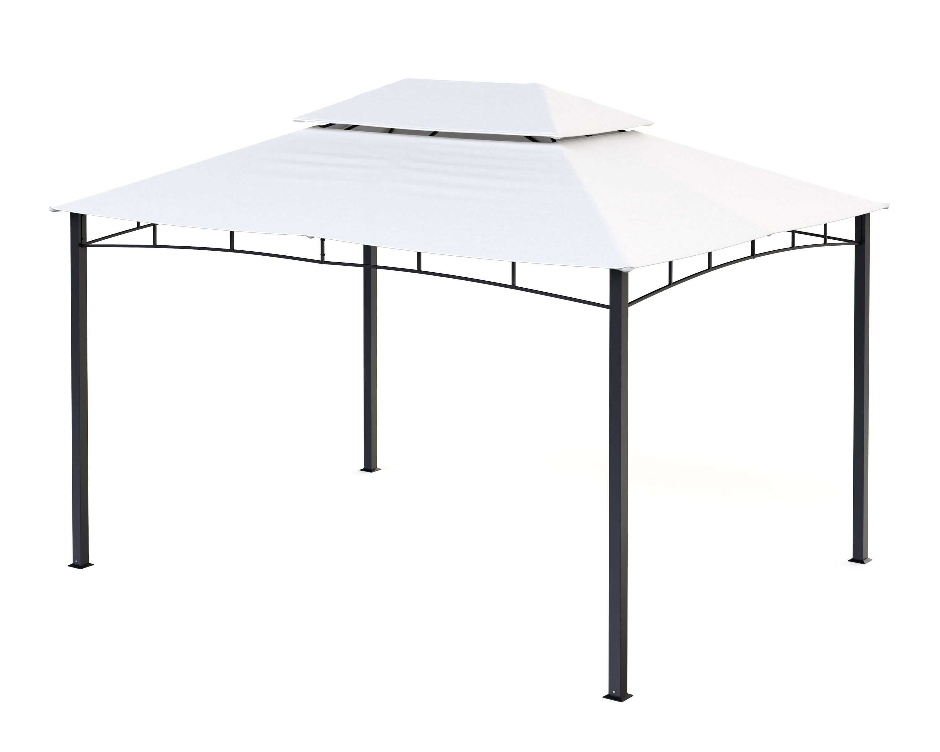 Gartenpavillon GAZ 4 x 3 m beige