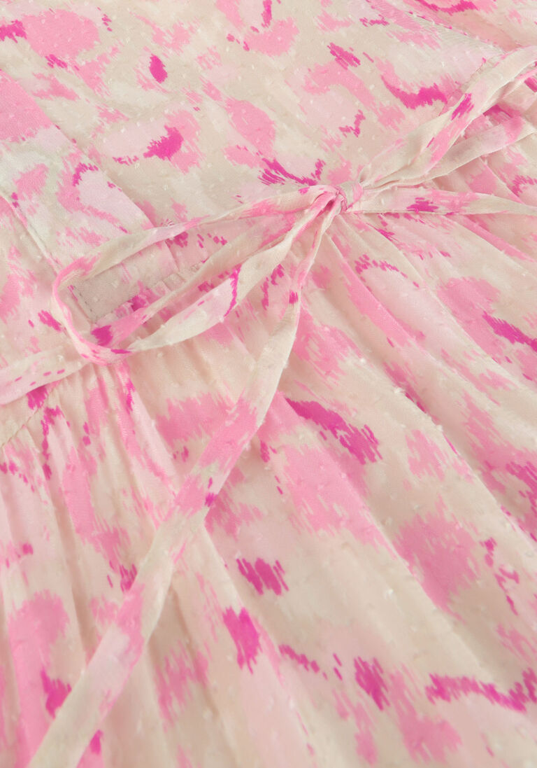 LEVETE ROOM roze levete room midi jurk anja 1