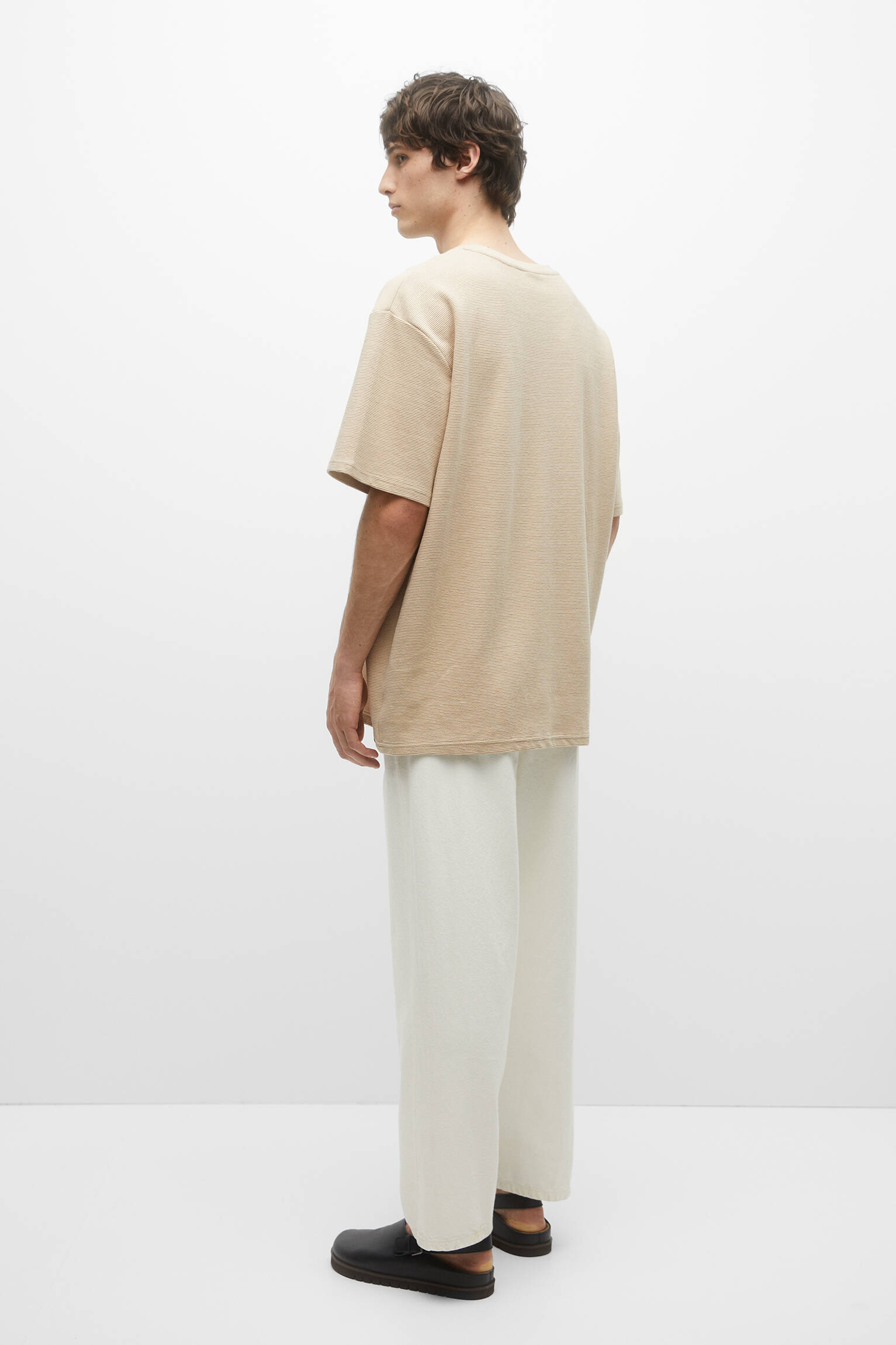 CAMISETA DE MALHA OTOMANA - AREIA