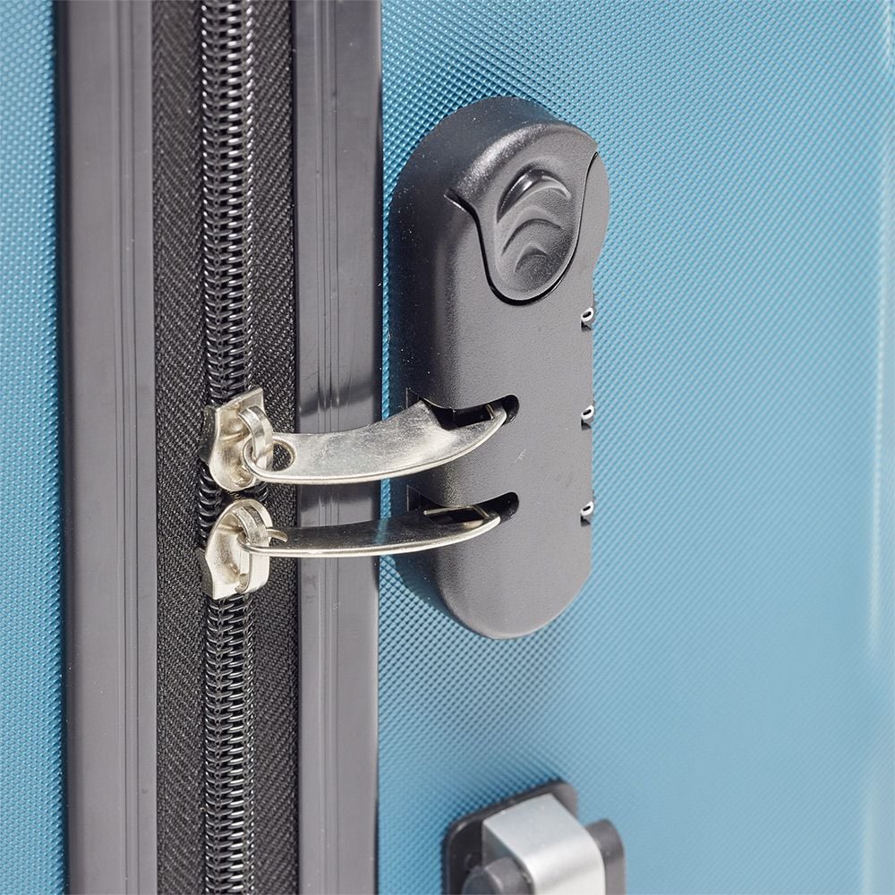 Valise moyenne ABS bleu 60x44x26cm