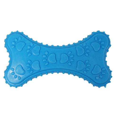 Osso de brinquedo com pegadas para cães