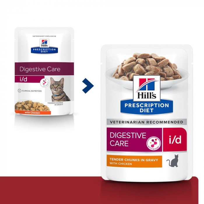 HILL'S Prescription Diet i/d Digestive Care en Sachets - Pâtée pour chat