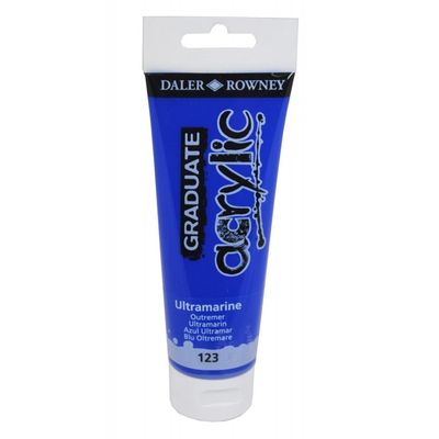 Daler-Rowney Graduate - Peinture acrylique - 120 ml - bleu outremer