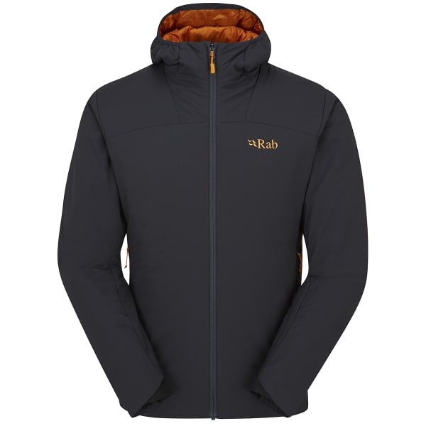 Doudoune randonnée RAB XENAIR ALPINE LIGHT JACKET EBONY/MARMALADE