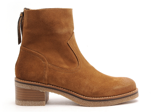 Minka boots bottine plates femme basile marron