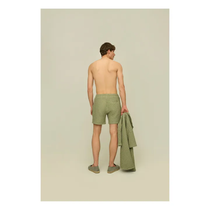 OAS Short Porto Waffle | Vert olive