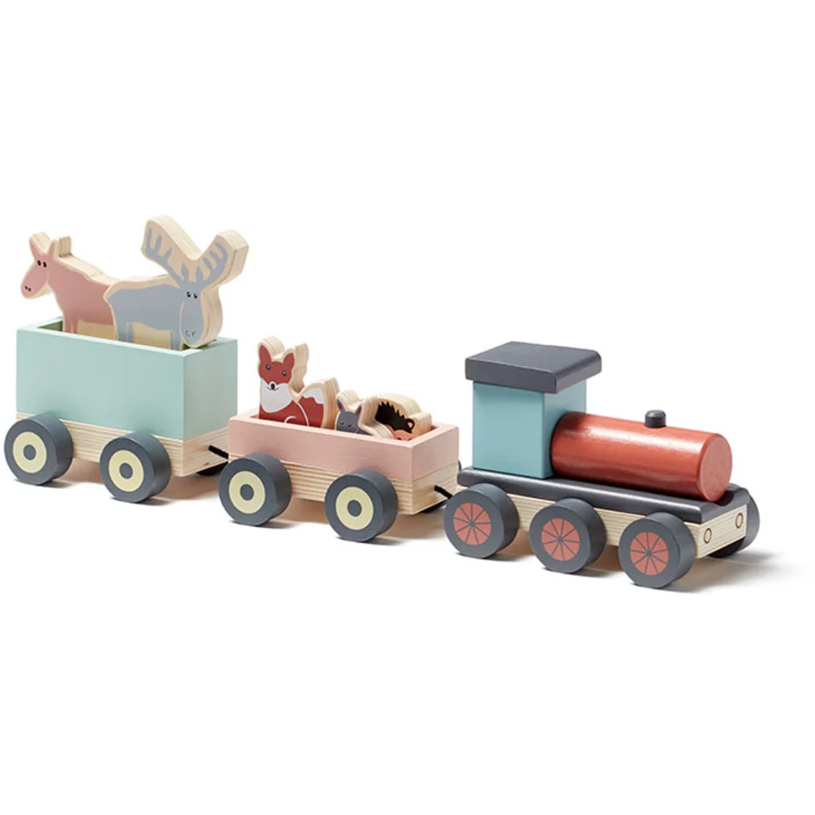 Kids Concept®  Zug mit Waldtieren Edvin