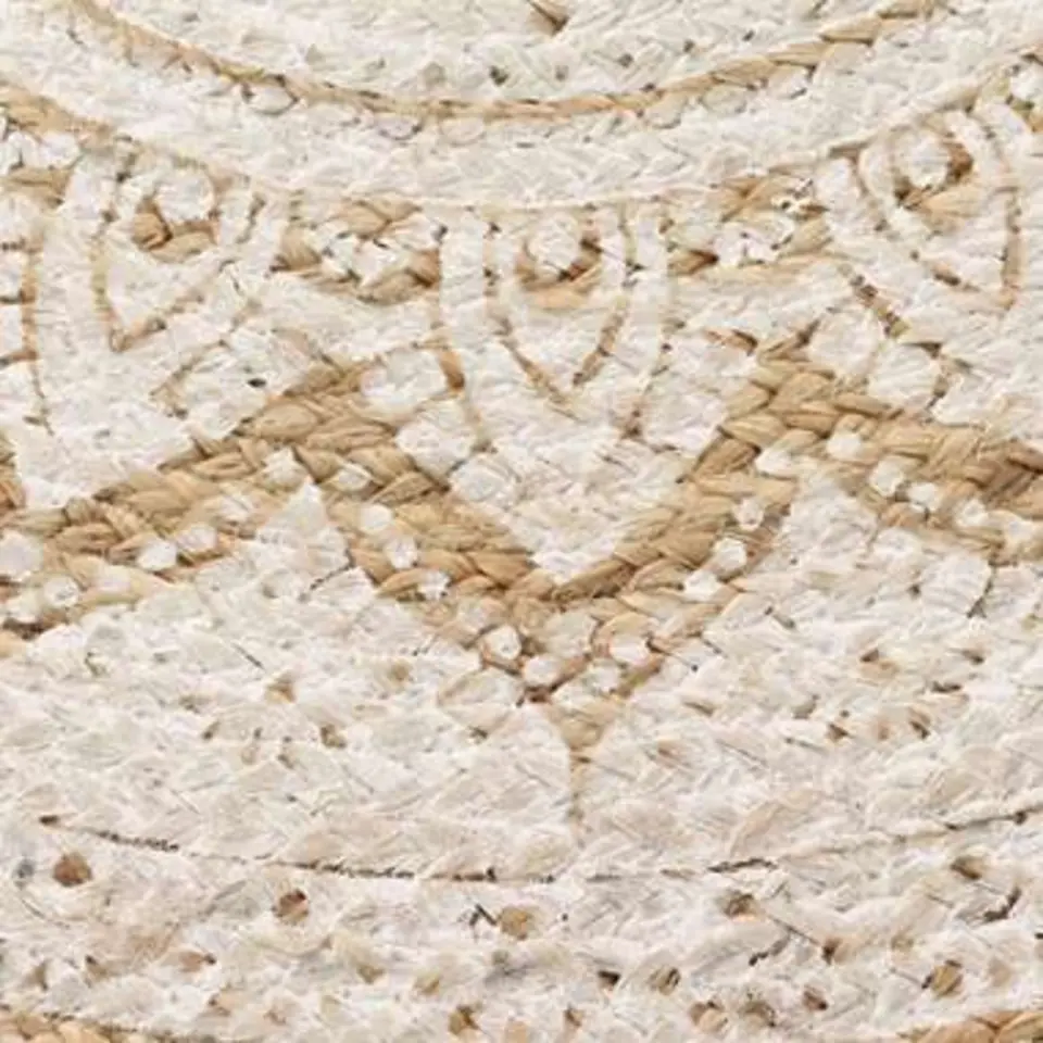 vidaXL - Tapijt - Beige - Jute - 90 cm