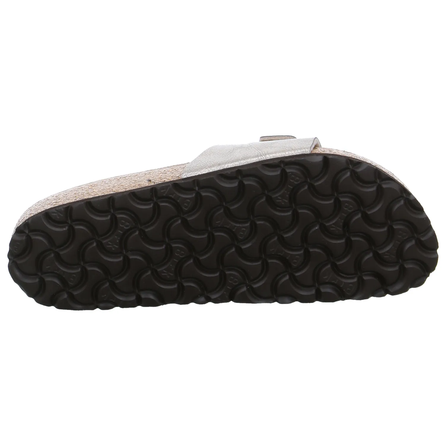 BIRKENSTOCK Bio-Fussbett Taupe Lederimitat