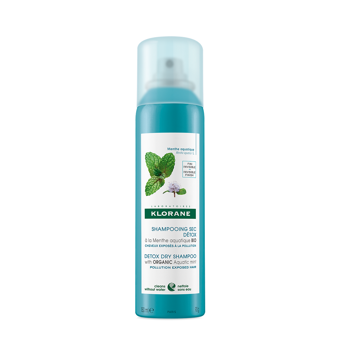 Klorane Trockenshampoo<br>150 ml, Detox Wasserminze
