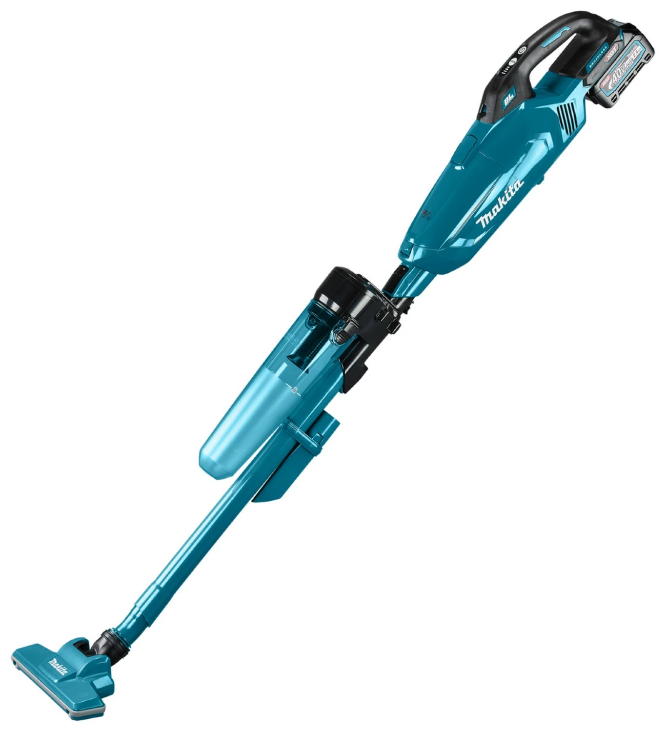Makita CL002GD213 40V Max Li-Ion accu steelstofzuiger set (2x 2,5Ah) - Blauw