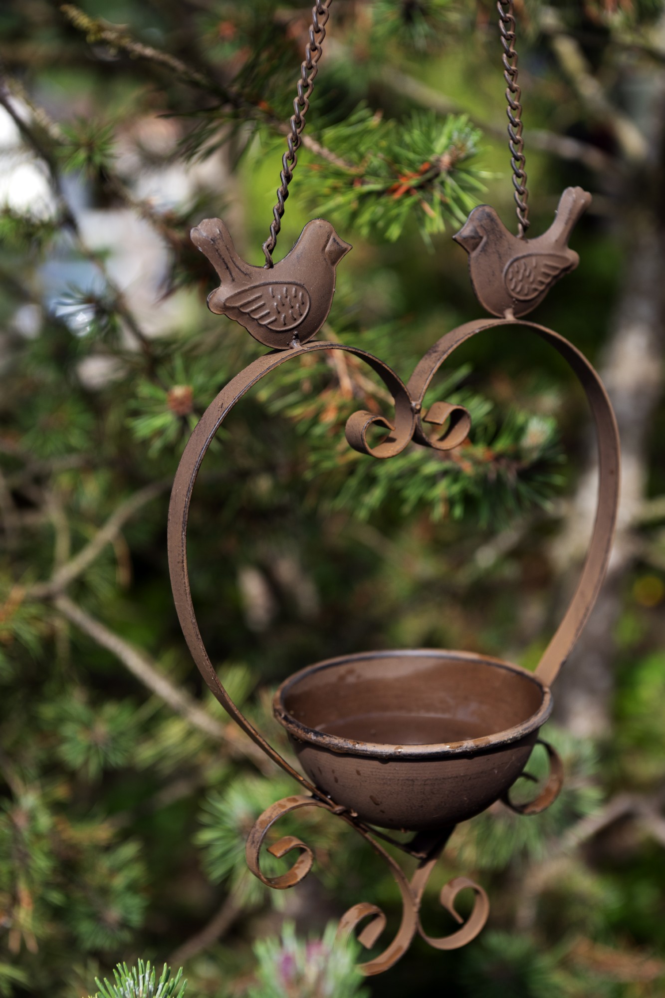 Vogeltränke aus Eisen, H 53 cm, B 19 cm, L 10,5 cm günstig bestellen