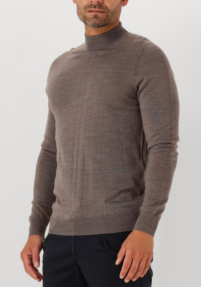 bruine profuomo coltrui pullover mock neck merino