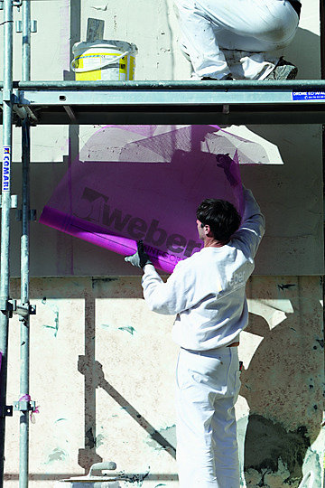 Treillis en fibre de verre Fiberglass 1,1 x 50m rose
