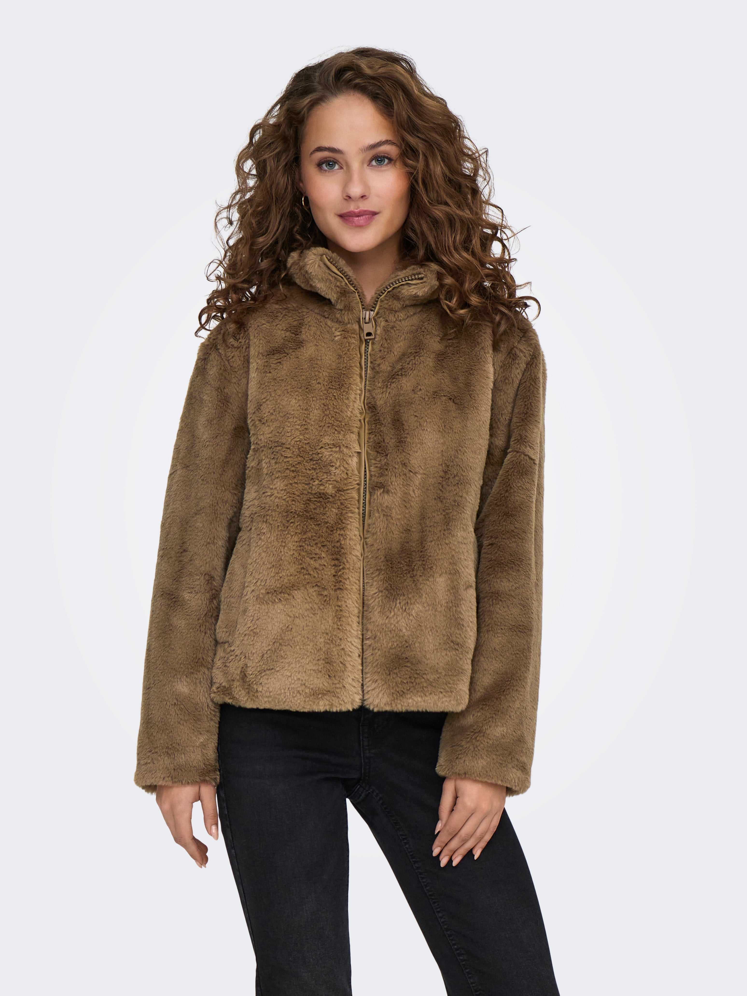 JDYESTHER Kunstfell Jacke Malt Ball