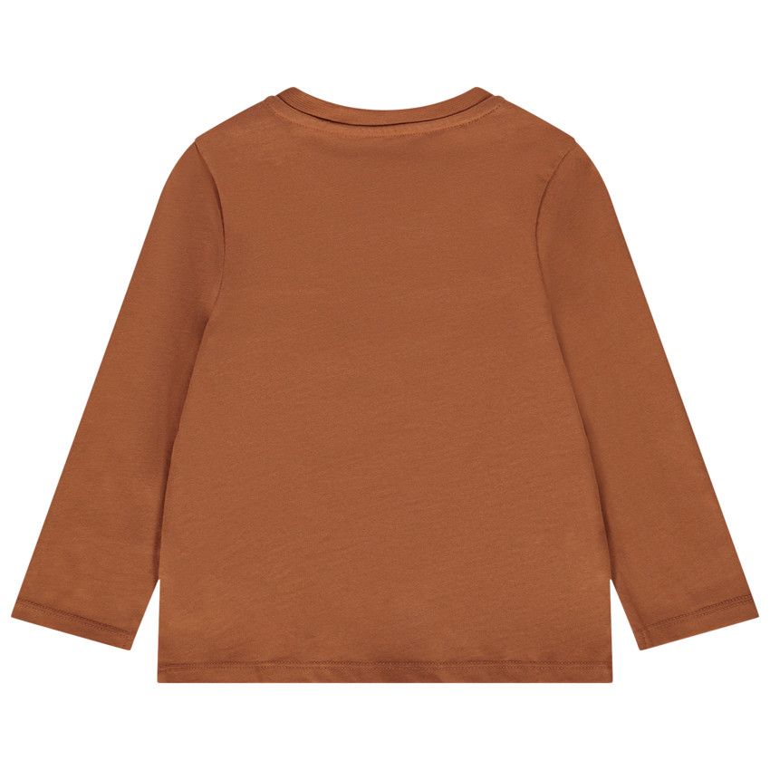 T-shirt manches longues print tricycle pour bébé garçon - Marron