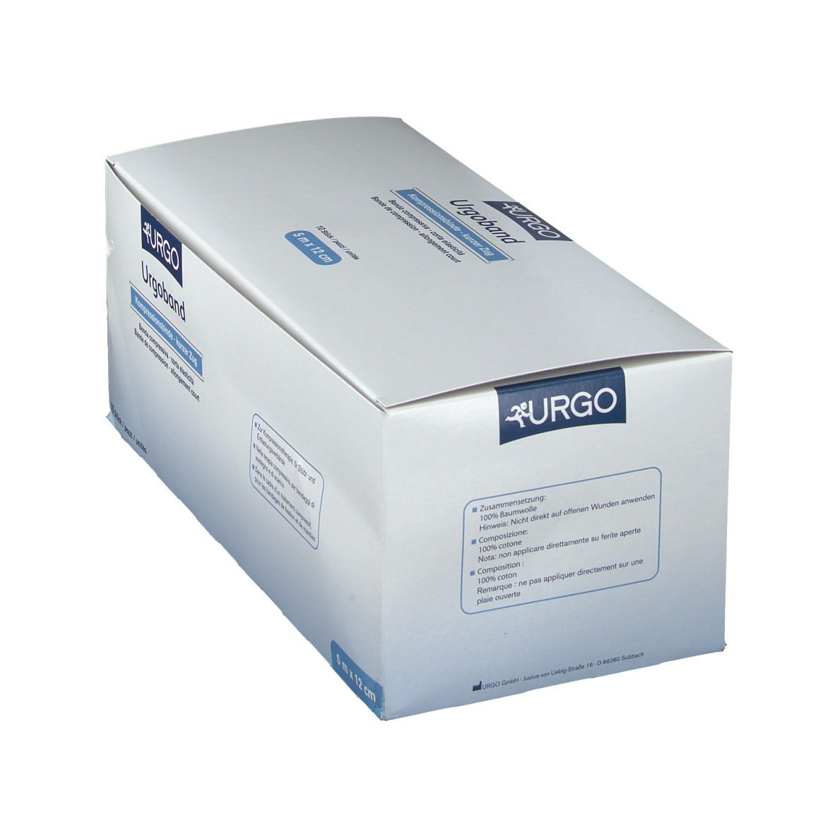 Urgoband Kompressionsbinde kurzer Zug 12 cm x 5 cm