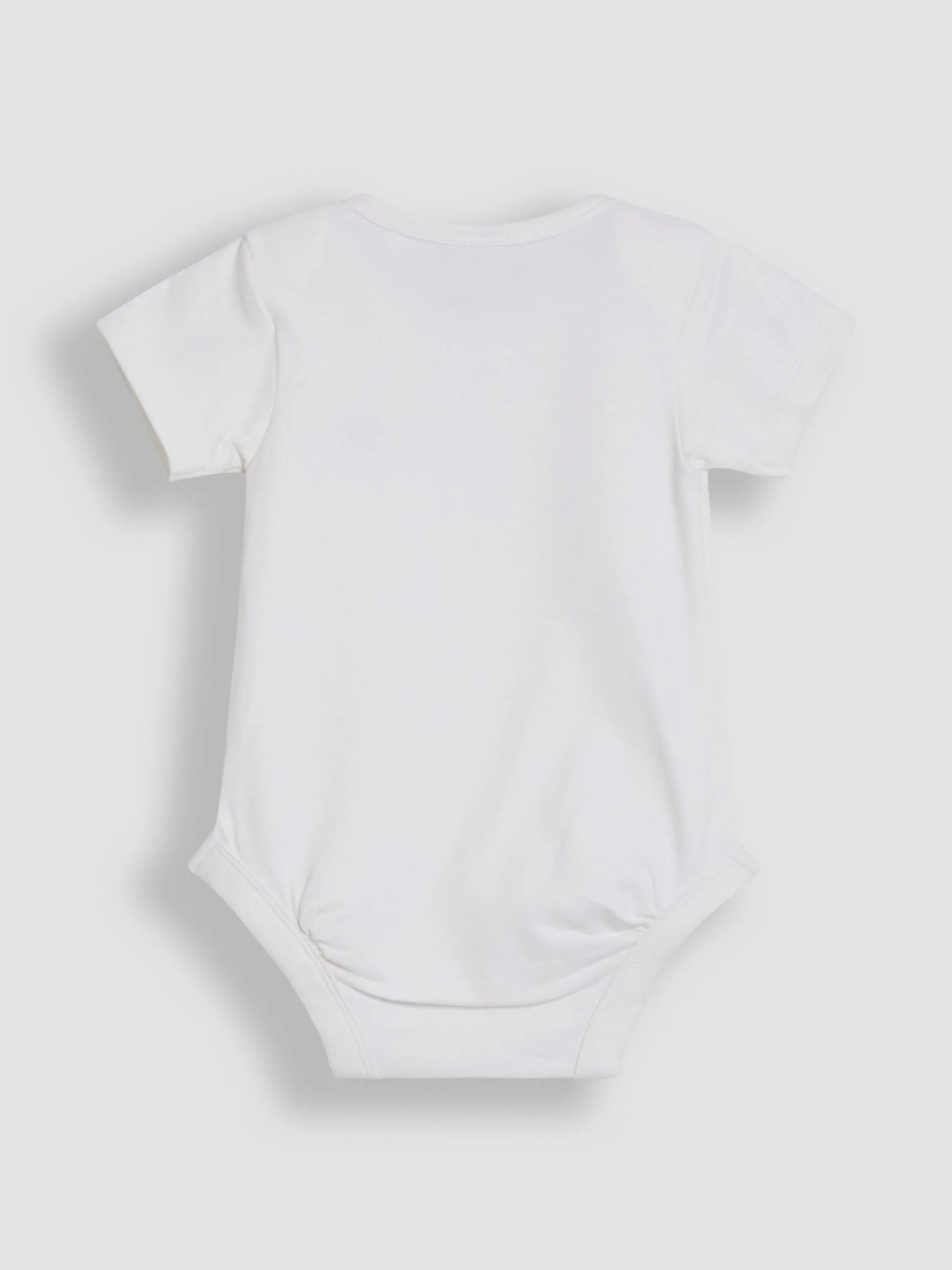 JoJo Maman Bébé 2-Pack Sailboat Stripe & Plain Bodysuits