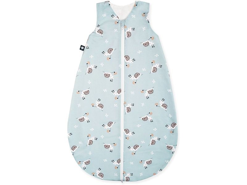 Julius Zöllner Baby-Sommerschlafsack Jersey Schnecke Gr. 50 Sommerschlafsack mit Reissverschluss