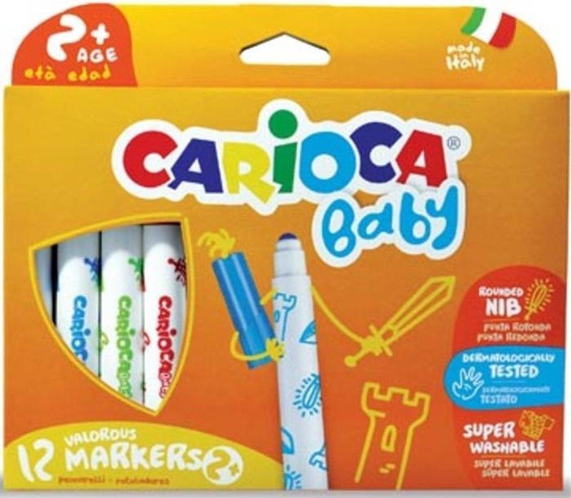 Viltstift carioca baby ass | Set a 12 stuk