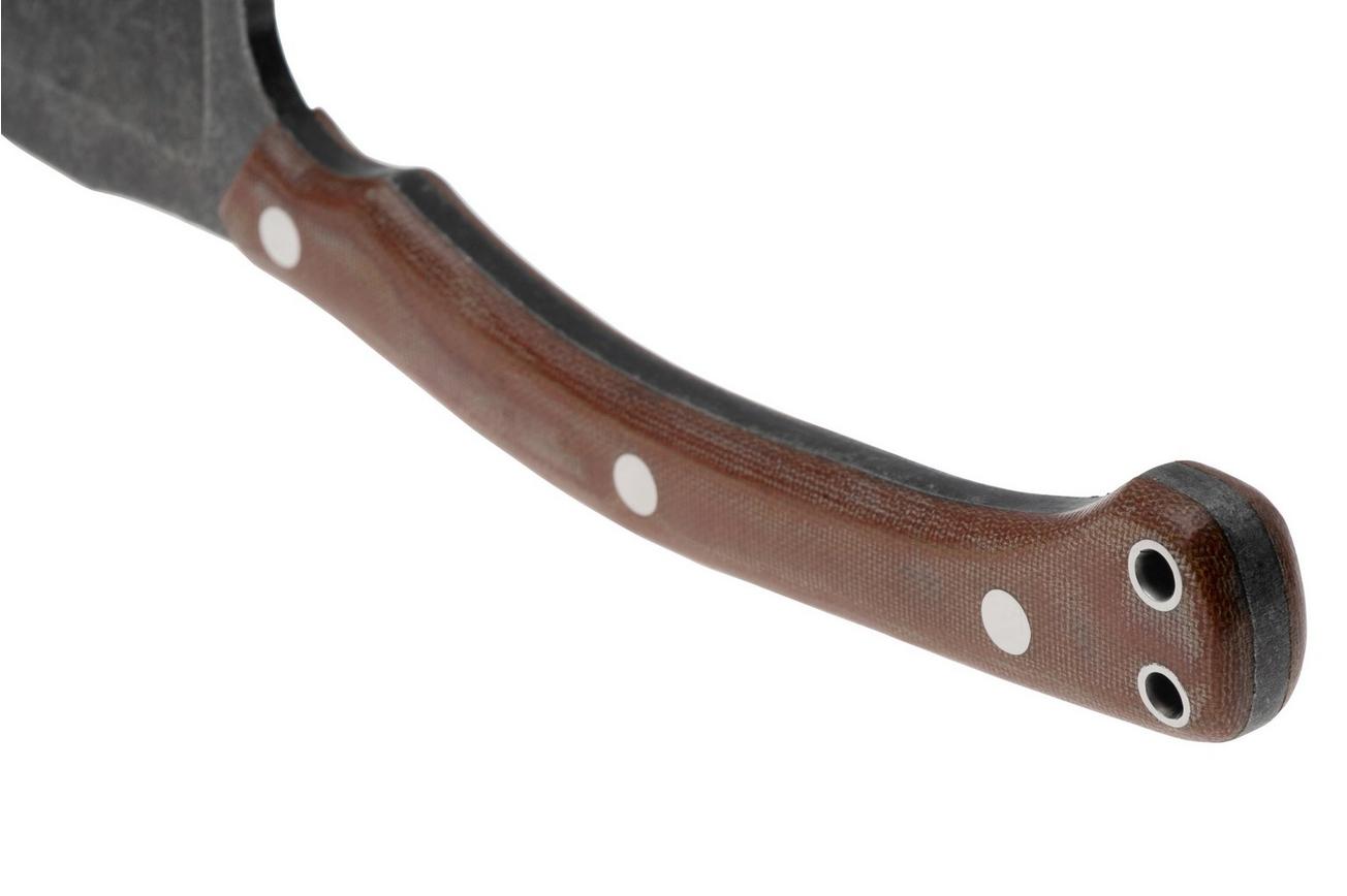 CRKT Razel Nax 2014 Brown Micarta vaststaand mes, Jon Graham design