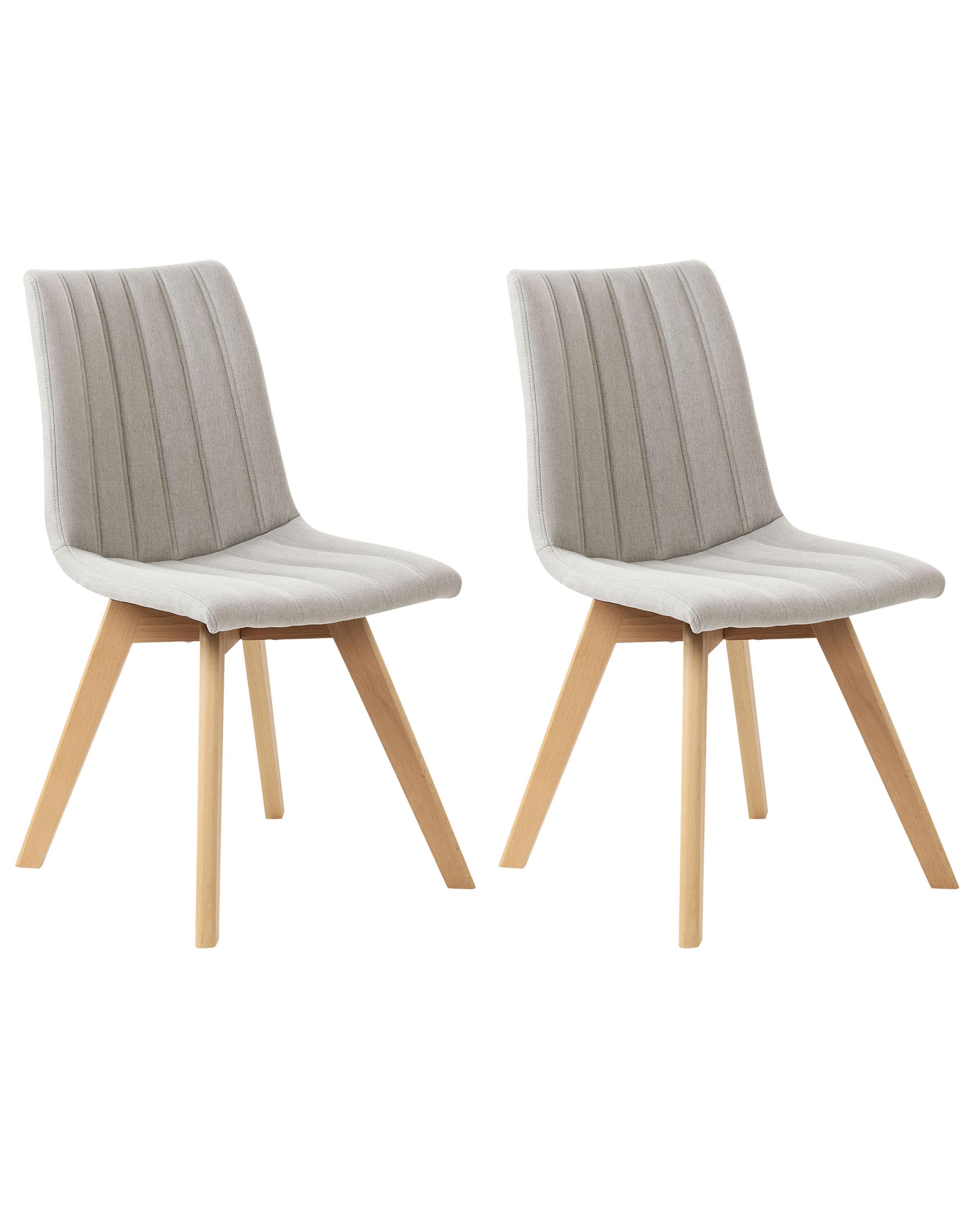 Set van 2 eetkamerstoelen CALGARY Lichtgrijs