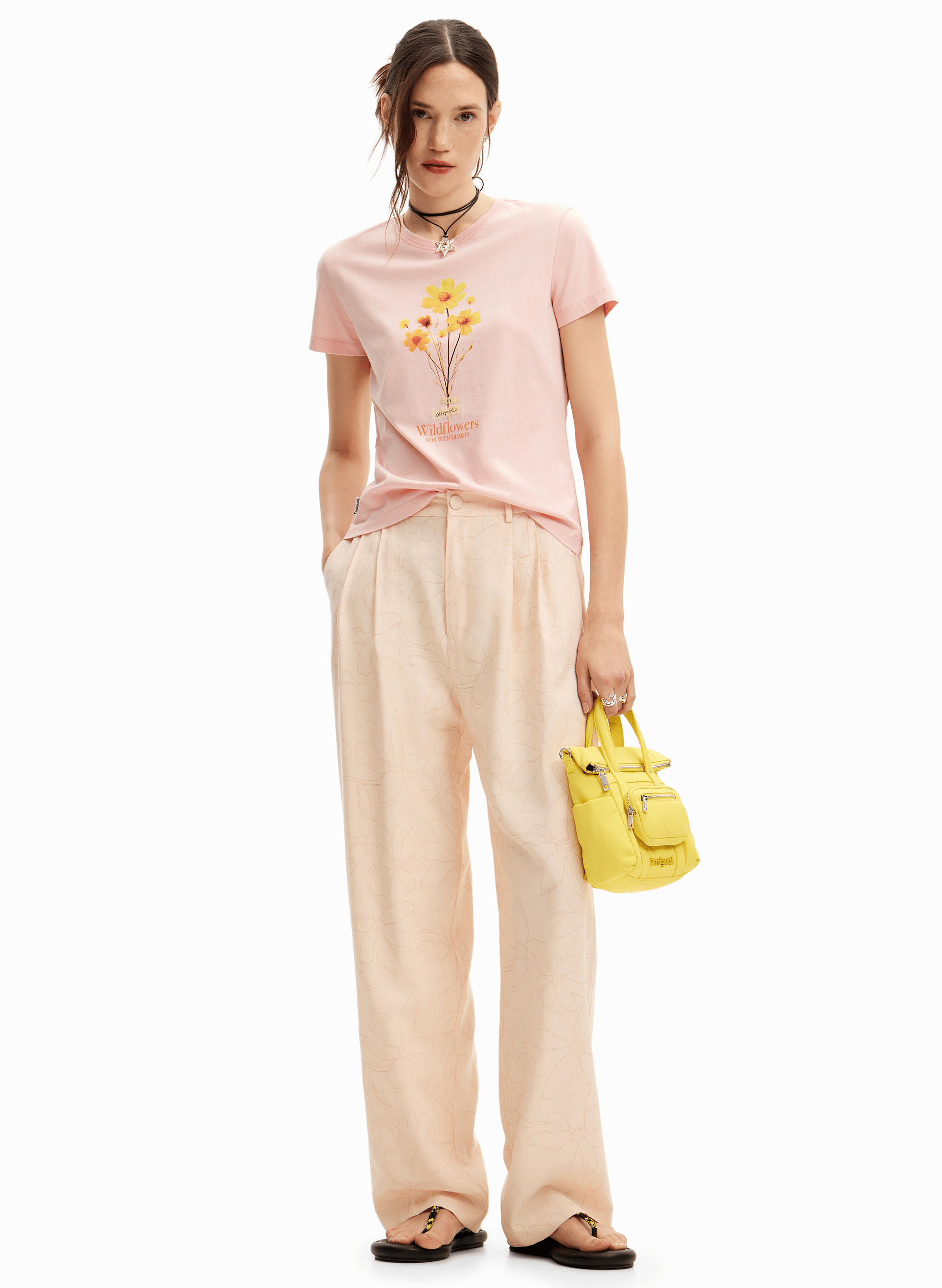 Tee-shirt imprimé en coton| Rouge