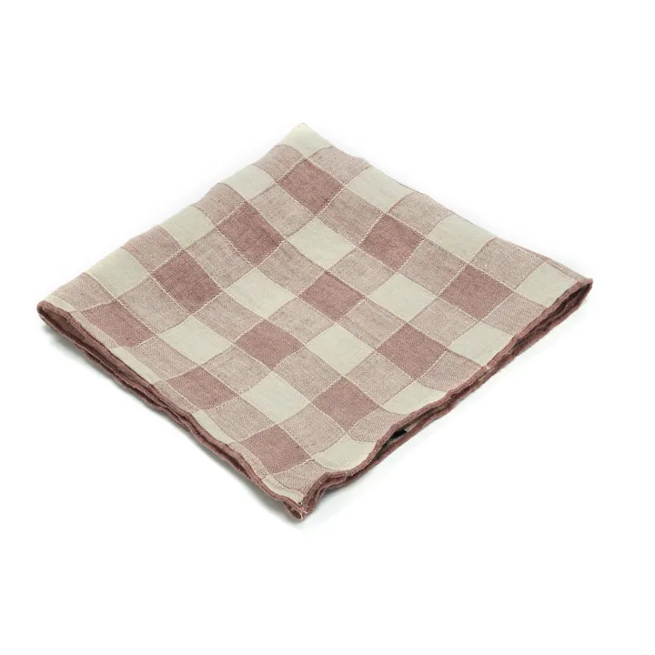 Maison de Vacances Serviette de table Bourdon en toile vintage | Bois de rose