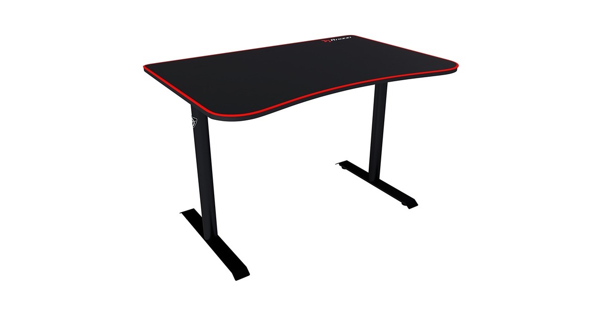 ArozziArena Fratello Gaming Desk - Black  (Zwart/rood)