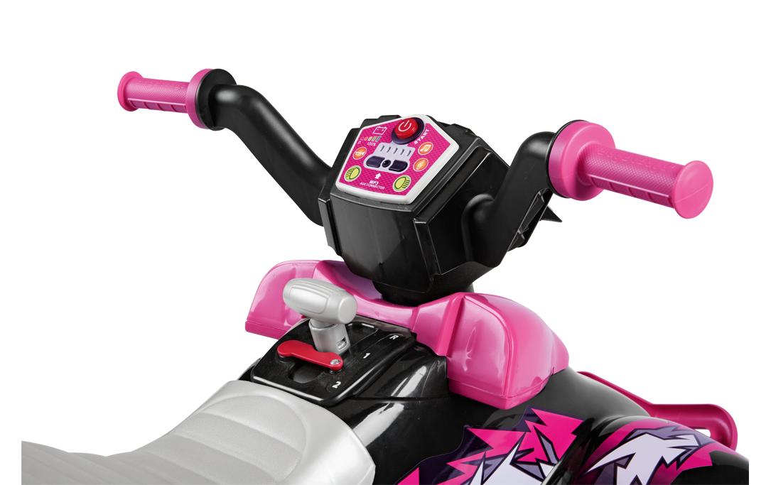 Quad Corral T-Rex 330W 12 V Pink<br>Elektrisches Kinderquad mit Licht und Sound