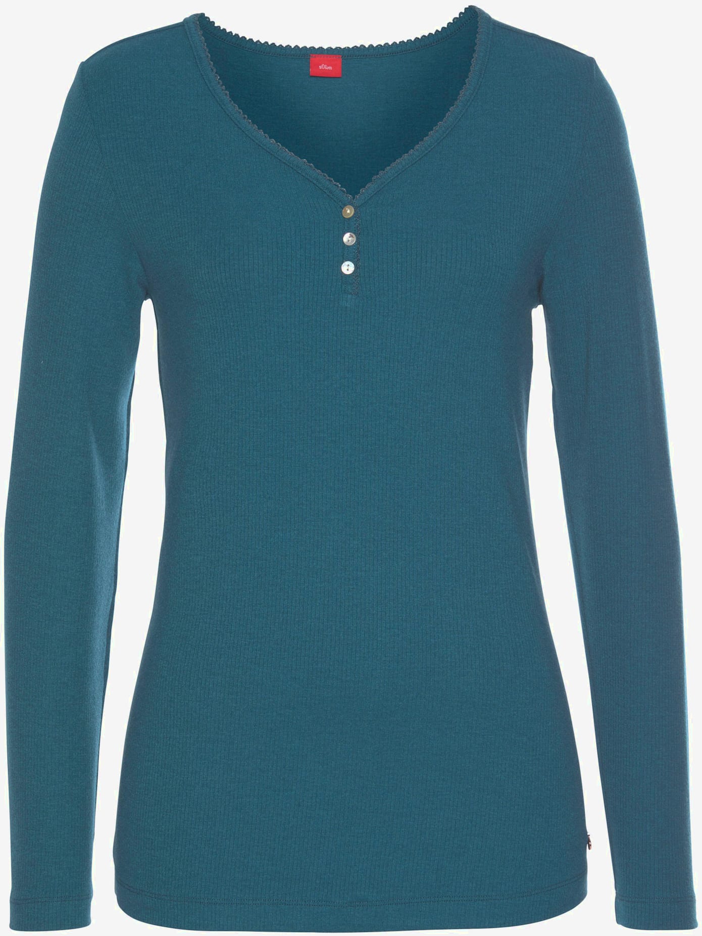 T-shirt manches longues t-shirt côtelé ultra-doux