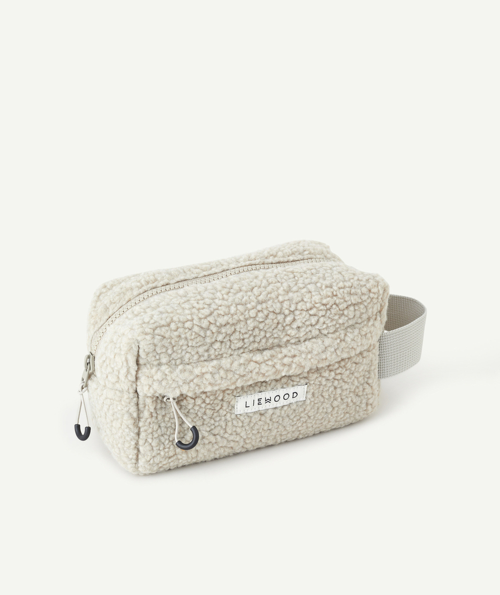 LIEWOODTROUSSE EN SHERPA BLANC CASSÉ ET FIBRES RECYCLÉES